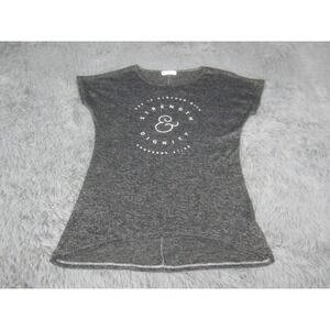 Not Of This World Shirt Womens XS Gray Strength & Dignity Graphic Tunic